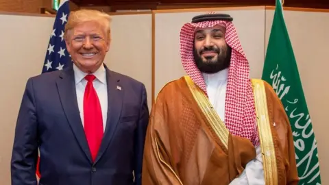 Getty Images Donald Trump meets Mohammad Bin Salman