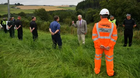 PA Media Prince Charles meets emergency responders