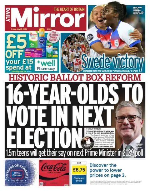  "16-year-old to vote in next election"