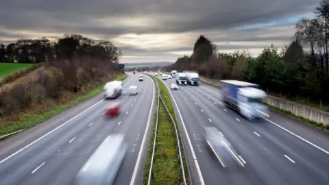 Getty Images Traffic on M4 Cardiff