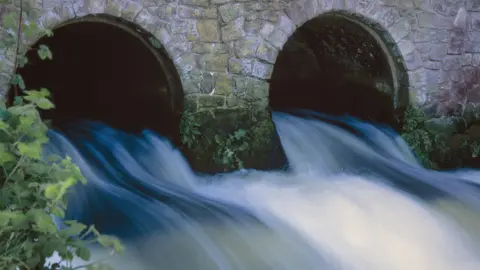 Getty Images Two sewage drains