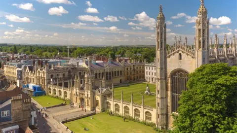 Getty Images Ariel view of Cambridge