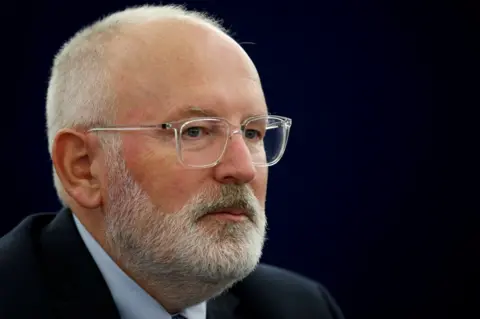 Reuters Frans Timmermans in Strasbourg, 2 October