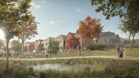 Cornwall Council Langarth artists impression