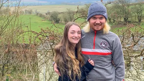 Chloe Dickenson and her boyfriend