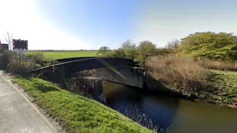 Google The old level crossing at Friday Bridge