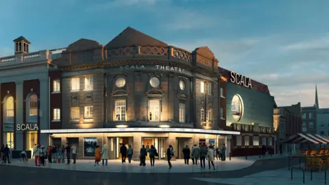 Burrell Foley Fischer Architects Digital impression of the Scala Theatre plans