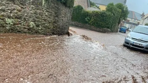 Somerset Council Flooding in Minehead