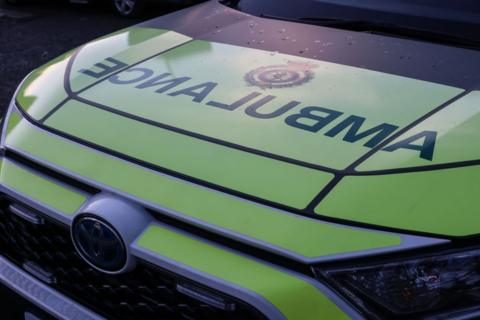 Front of Welsh Ambulance Service vehicle