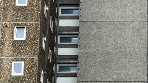 Exterior of Large Panel System tower block on The Ledbury Estate  in South London 