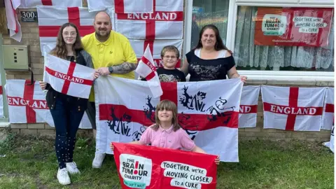 Johnson family Bonnie, Lee, Freya, Jayden and Nicola Johnson