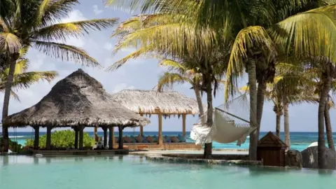 Virgin Necker island before the storm