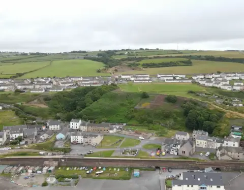 Cumbria County Council Drone shot of the landslip