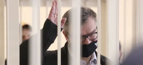 Reuters Ex-banker Viktor Babaryko on trial, 17 Feb 21