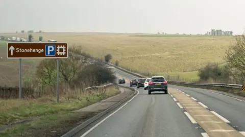 Getty Images Traffic near Stonehenge