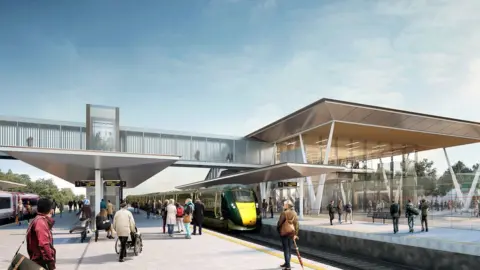 Cardiff Parkway Developments Ltd Artist's impression of Cardiff Parkway railway station