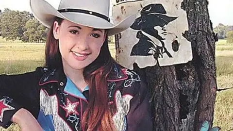 Kacey Musgraves A young Kacey Musgraves on the cover of her album Wanted: One Good Cowboy