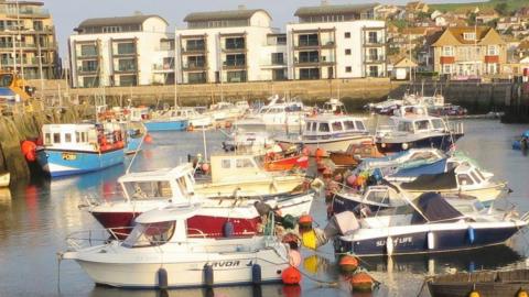 Small boats in West Bay Harbour 