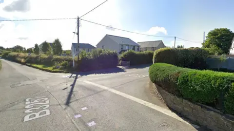 Junction of Woolacombe Road and the B3257 in Bere Alston