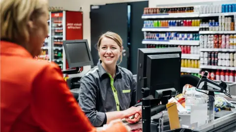 Getty Images Supermarket worker