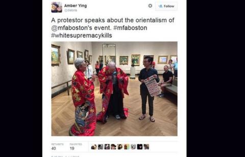 Boston kimono exhibit in race row - BBC News