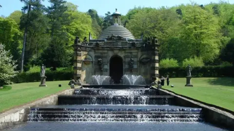 Chatsworth House Trust The Cascade pictured in happier times with water flowing