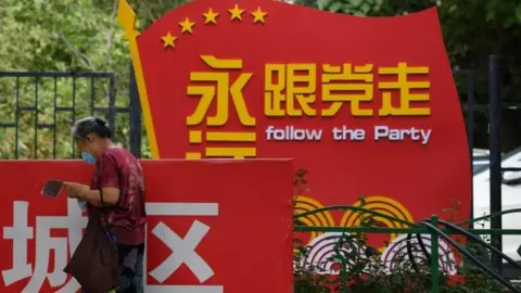 AFP Party banner in Beijing