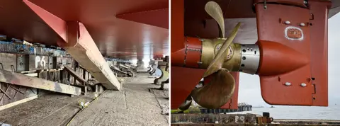 BBC Restraining shore and stopper