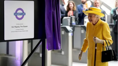 Reuters Queen Elizabeth II opened the line named in her honour in May