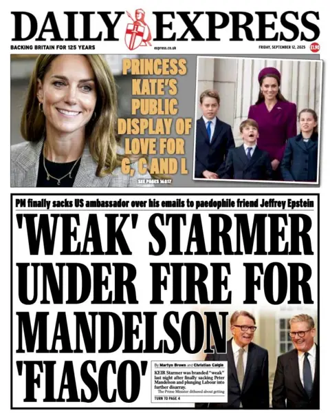  "'Weak' Starmer under fire for Mandelson 'fiasco'".