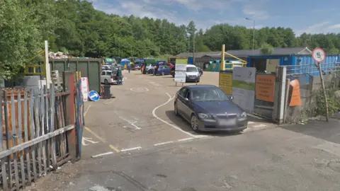 Google A Google Street image of the entrance to the recycling centre