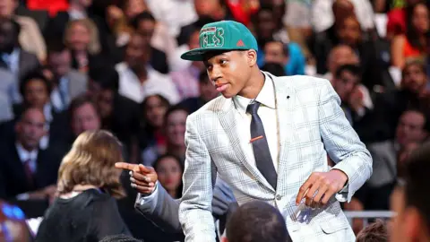 Getty Images Antetokounmpo at the 2013 NBA draft