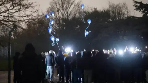 PA Balloons released at vigil