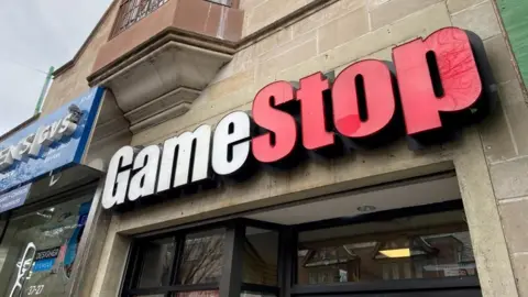 A GameStop store is seen in the Jackson Heights neighbourhood of Queens, New York City