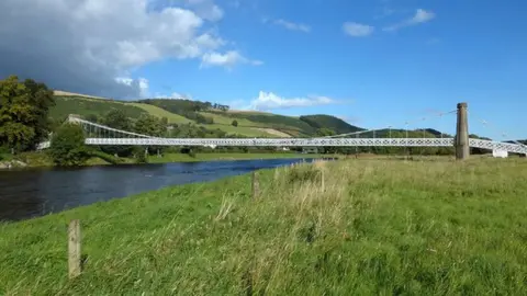 Mary and Angus Hogg Chain bridge