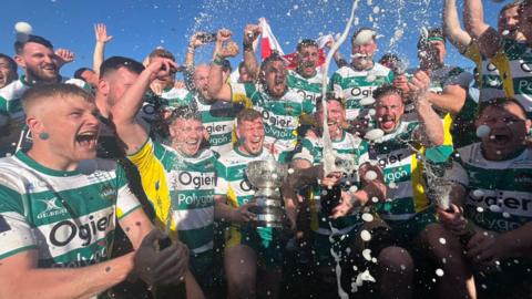 Guernsey celebrate Siam Cup win