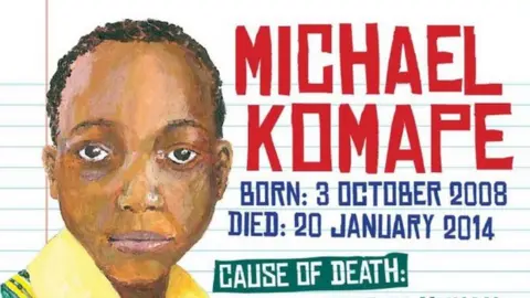 Kirsten Whitefield Campaign poster of Michael Komape