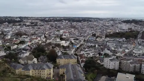 BBC St Helier aerial shot