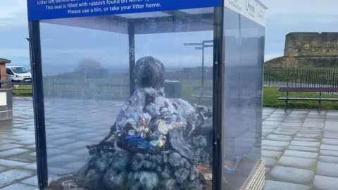 North Tyneside Council The previous sculpture of Martin the Seal