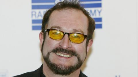 Steve Wright, pictured in 2005, wearing his trademark yellow tinted glasses