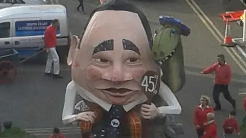 East Sussex County Council Alex Salmond effigy