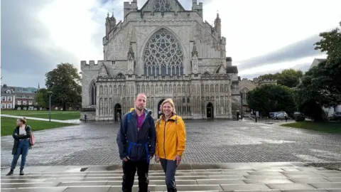 BBC The Right Reverend James Grier with wife Dr Liz Grier