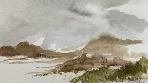 Sobell House Hospice Charity Painting by Dame Judi Dench.