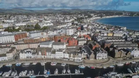 Manxscenes Douglas aerial view