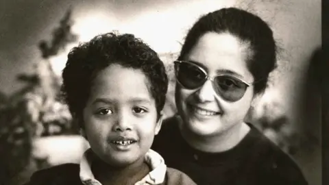 Stephen Bush Stephen Bush as a six-year-old, with his mother Rachma Bush