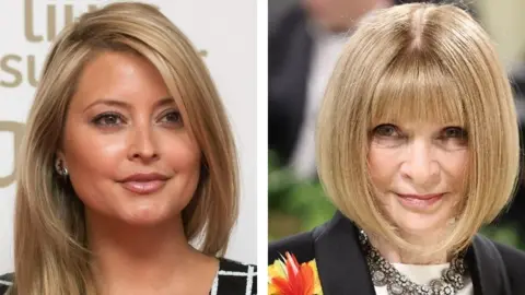 Reuters/PA Media Samengesteld beeld van Holly Valance en Anna Wintour