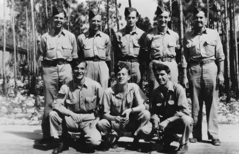 Pembrokeshire Aviation Group Black and white photo of RAF crew by Stan Kearney