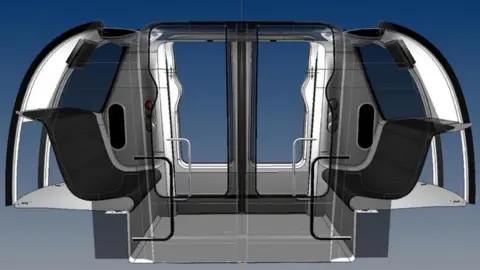 Aurrigo international A computer aided design of the passenger carriage that Aurrigo will be build and upgrade.