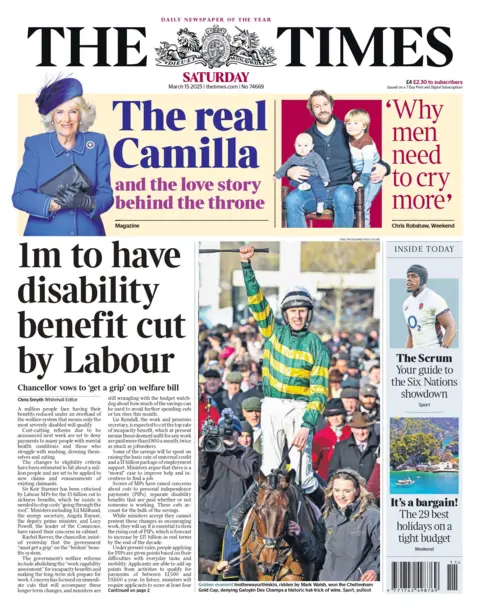 1m to person  disablement  payment  chopped  by Labour, reads the pb  successful  the Times