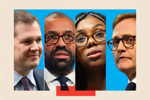 Getty Images Montage representation  of Robert Jenrick, James Cleverly, Kemi Badenoch and Tom Tugendhat